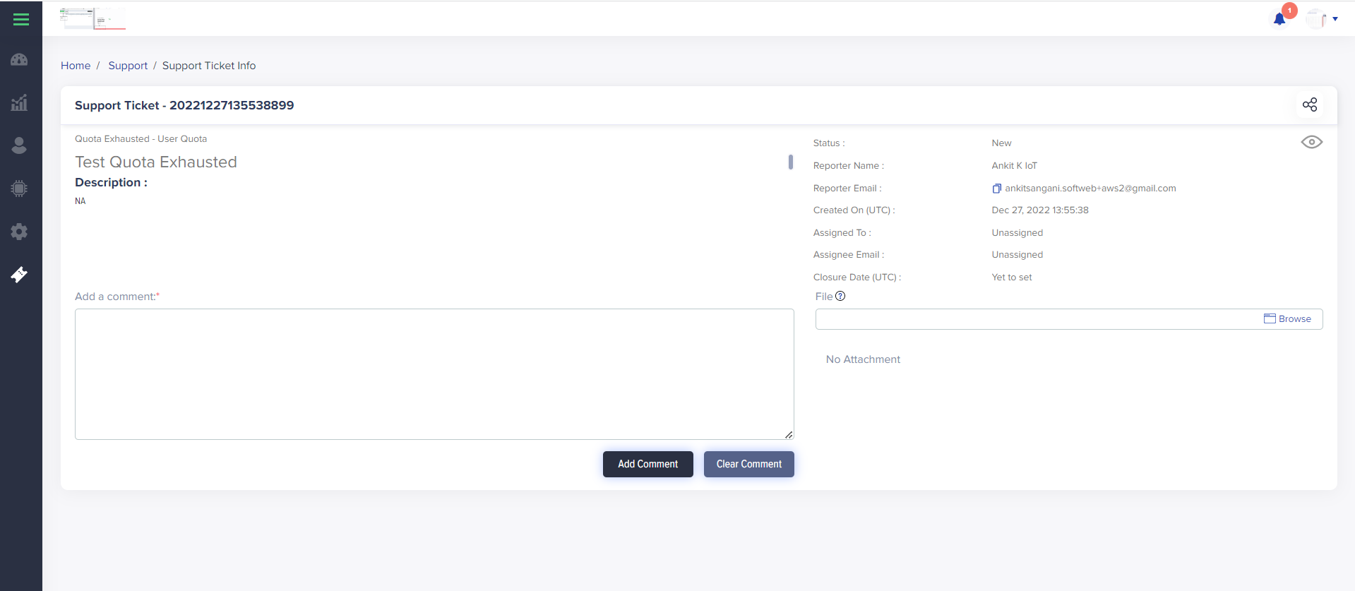 Quota Exhausted docs.iotconnect.io